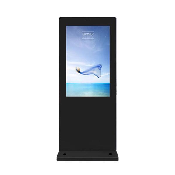 43 inch Moveable Outdoor Floor Stand Display LCD Poster Screen Black Floor Standing