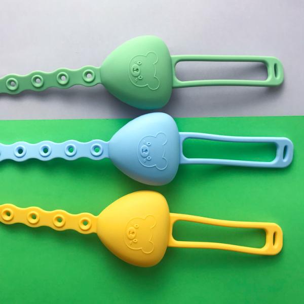 Anti Dropping Baby Wrist Teething Toy Silicone Food Grade Safety Strap