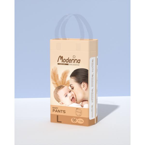 Calzoncillos para bebés orgánicos amigables con la piel Calzoncillos para bebés con pañales fáciles de usar Pañales desechables Comodidad natural para bebés ISO Factory