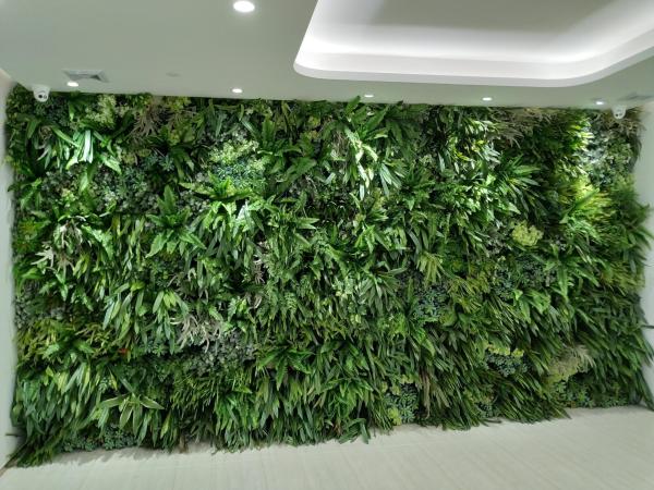 Anti esverdeamento vertical UV decorativo, parede artificial HAIHONG da planta