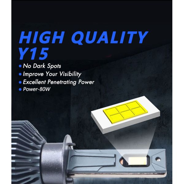 New 160W 6500K Universal H1 Car LED Headlight Bulb with 11000LM