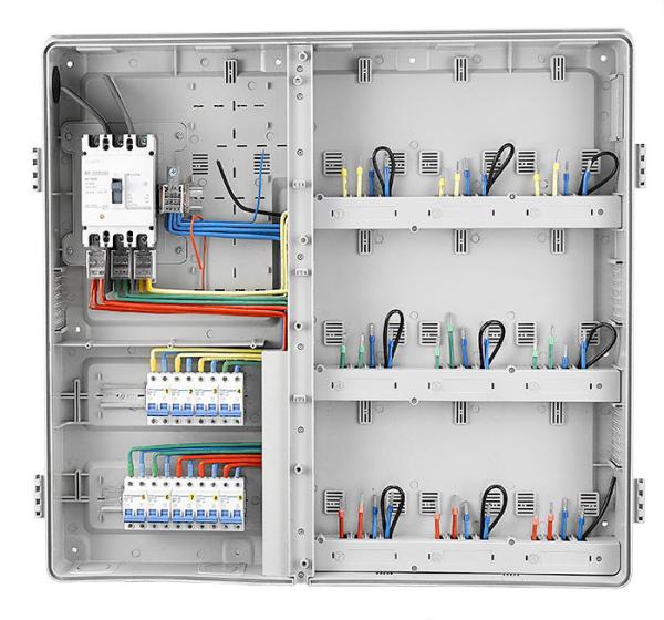 9 gang kwh meter box Plastic transparent cover kwh meter box din rail panel box /  board