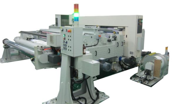 Elevada precisão de corte da máquina do rebobinamento do filme plástico de HMI 1000mm