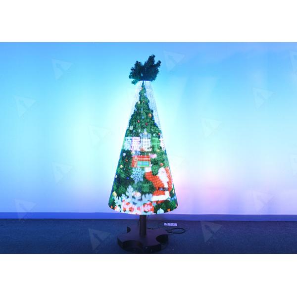 Affichage à LED de forme irrégulière du lancement P6 d'arbre de Noël d'écran mené