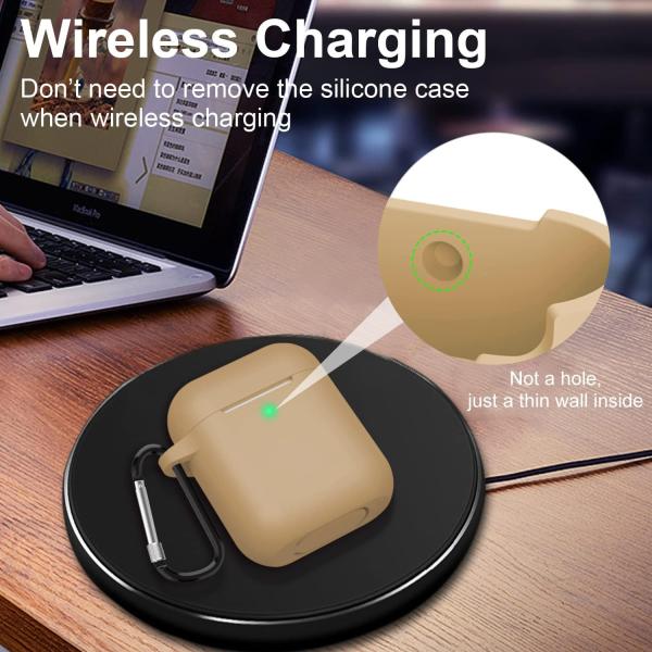 Непахучий нетоксический случай Airpods силикона, мешок наушника силикона удара поглощая