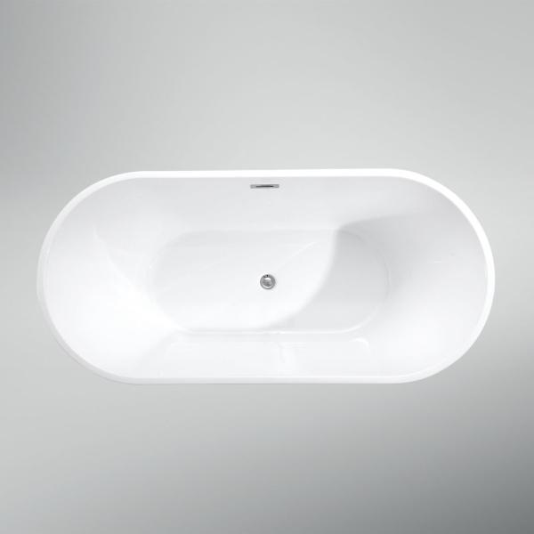 Acrylic Freestanding Bathtub with Customization Option and Bulk Loading Capability