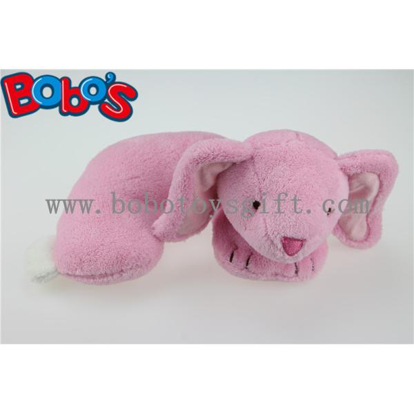 U Shape Neck Pillow Plush Pink Bunny Neck Support Pillow