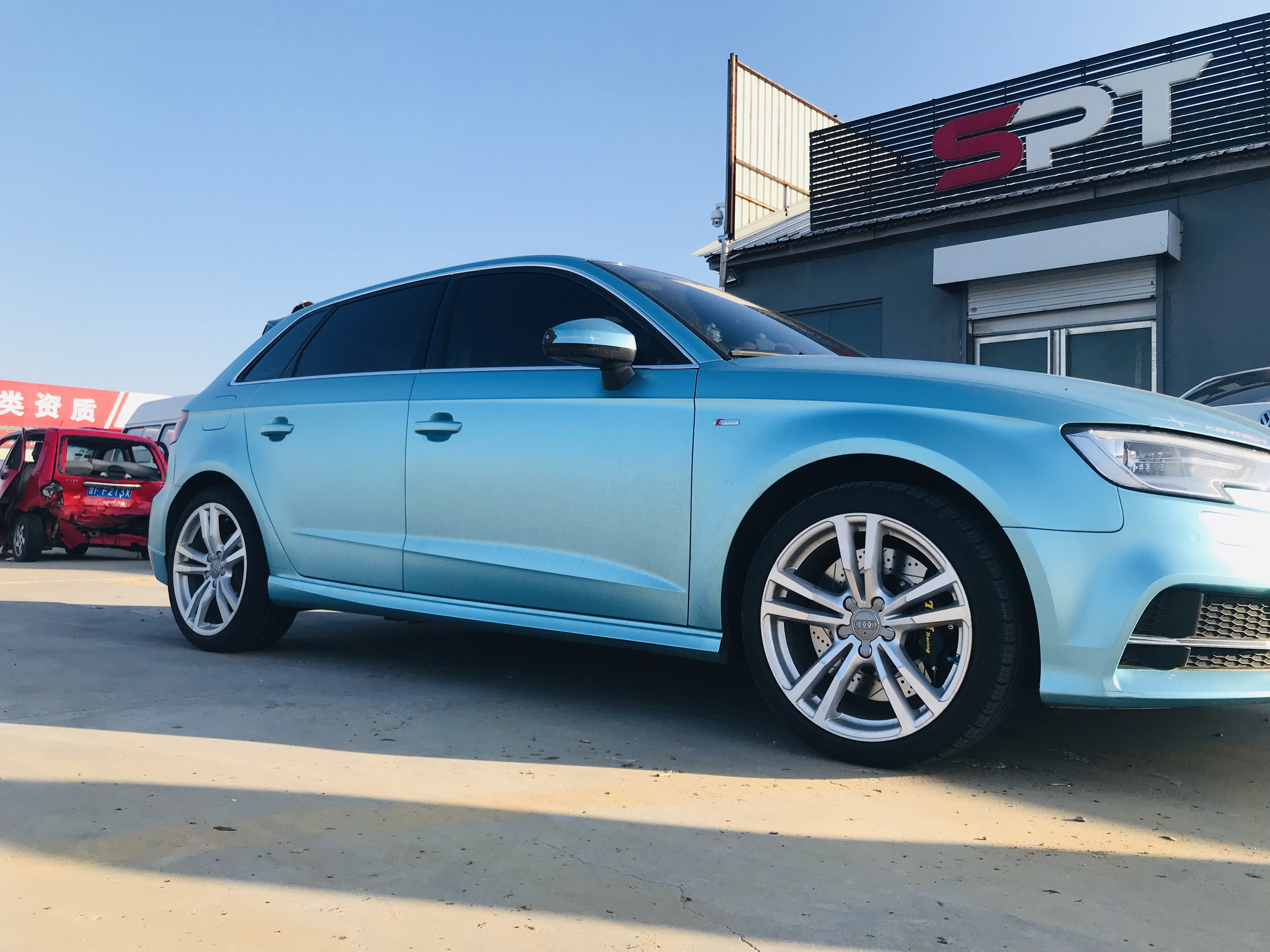 Бак фронта P40NS+ 4 TEIRACING разделил выкованный крумциркуль с ротором 355x28 mm для Audi A3 оправа 18 дюймов