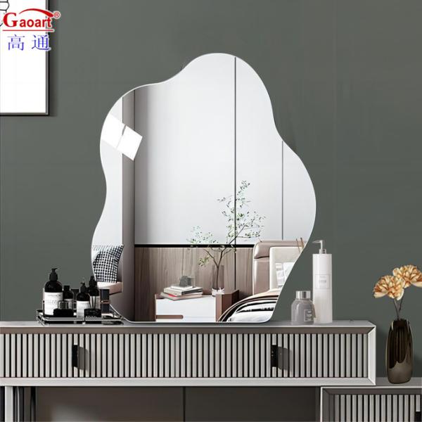 Waterproof Frameless Rectangle Wall Mirror with Installation Hardware Included