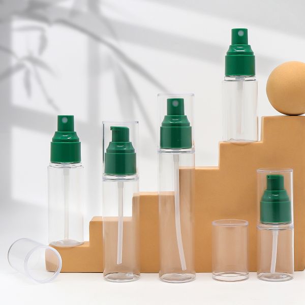 Transparent Leak-Resistant Customizable Plastic Cosmetic Bottle for Spray and Lotion Packaging