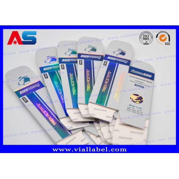 Impressão cosmética do holograma da prata da caixa do tubo de ensaio 20ml