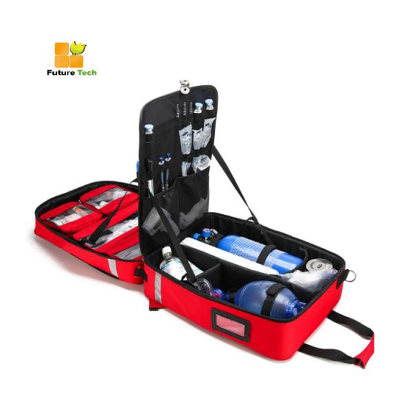 1800D Waterproof Multifunctional First Aid Backpack CE Certified Medical Trolley Bag