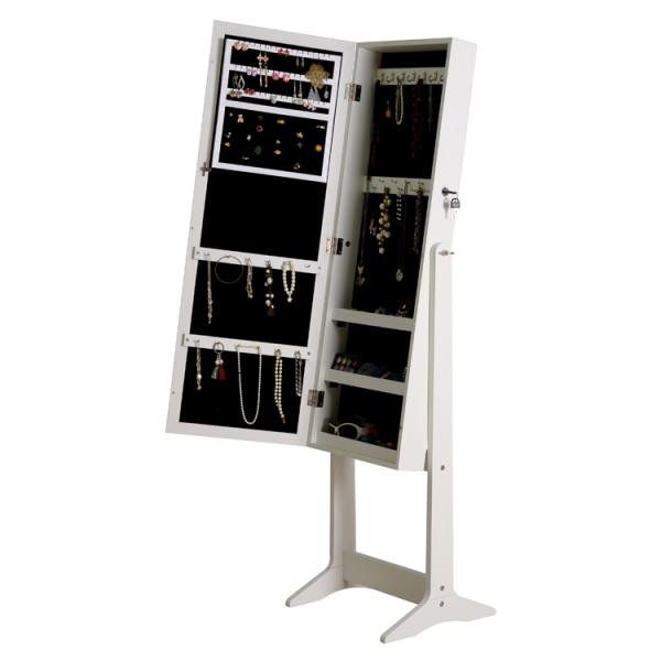 Paquete NC de KD que pinta el Armoire bloqueable de la joyería del espejo de Cheval