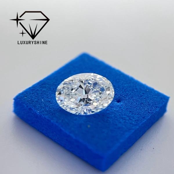 LuxuryShine Excellent Cut Lab Grown Diamond D-F Color White Oval 0.1-10CT VS1 with IGI Certificate 3EX Cut Stones