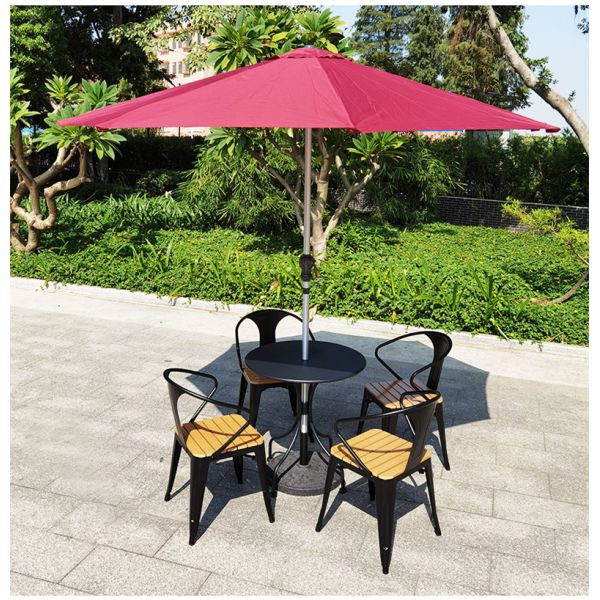 Patio Furniture Garden Chairs Rattan Outdoor Chaise Bistrot Bois Table and Bistro Chair French