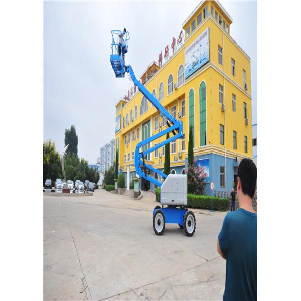 Professional Design Electric Articulating Boom Lift Double Controllers Sompact