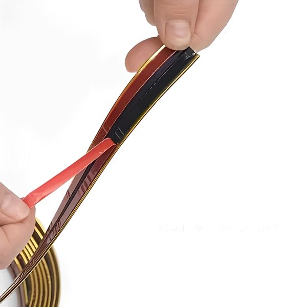 Self-Adhesive Tile Decorative Edging Strips Sofa Decorative Accessories PVC Plastic Striped Accent Wall Decorative Strips