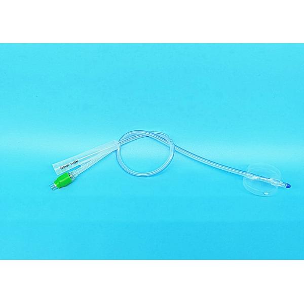 Silicone Material 2 Way Foley Catheter 18 Fr Environmental Friendly Lycome
