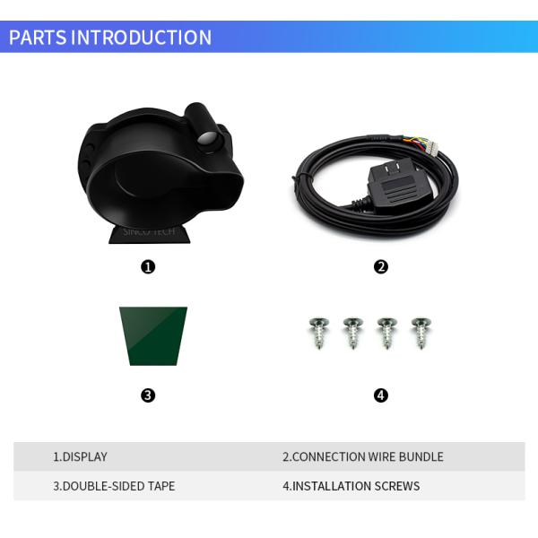 Метр многофункционального тахометра экрана двойника Hud OBD2 автомобиля датчика Do916 автоматический
