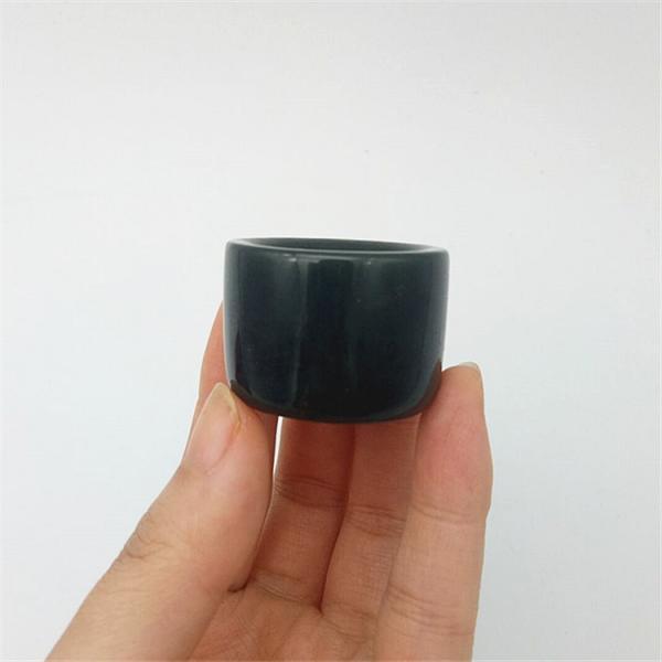 Customized Natural Nephrite Jade Ring for Men Polished Technique