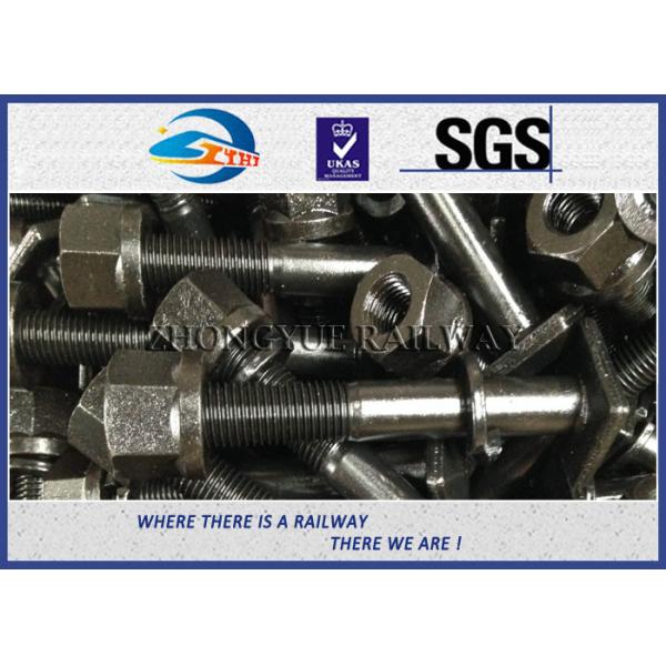 Square Head Railway Bolts With Oiled / Black Oxide BSW7/8''X150mm