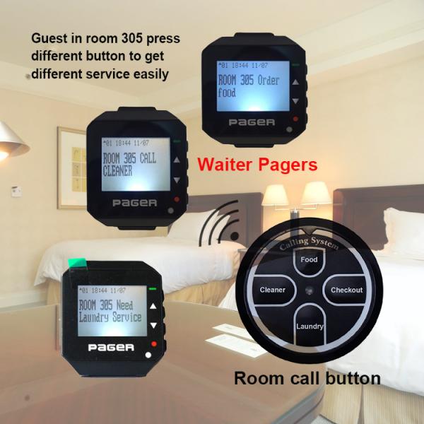 Умное долговечное использование Электронная система звонков запястье часов пейджер