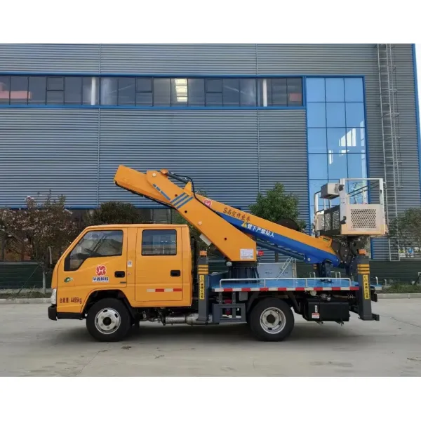 21m Bucket Hydrulic Lift Working Ladder Lifting Pickup Crane Cherry Picker Manlift Pallet Work Transport Aerial Platform Mounted Truck High-Altitude Operation