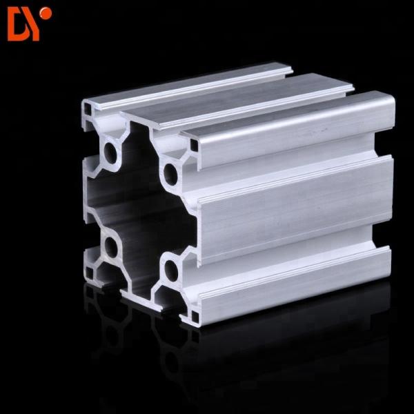 V Slot Structure Aluminium Extruded Sections , Customized Extruded Aluminum Profiles