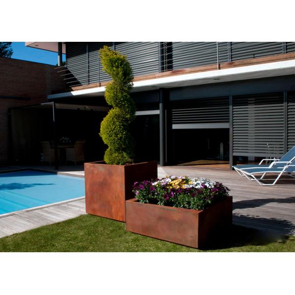 Laser Cut Rust Finish Corten Steel Planter