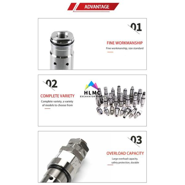 Excavator HD820-3 Hydraulic Oil Return Check Valve/One Way Relief Valve And Hydraulic Oil Sensor