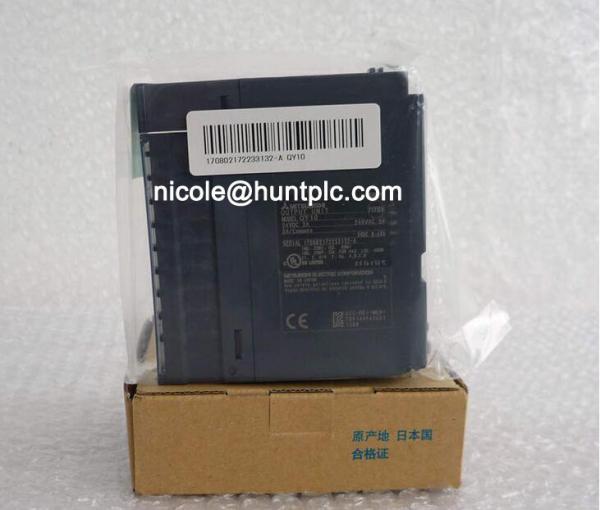 QY10 Mitsubishi Universal Q CPU module 16 point relay, 240 VAC/24 VDC, 2 A contact, 16 points/common