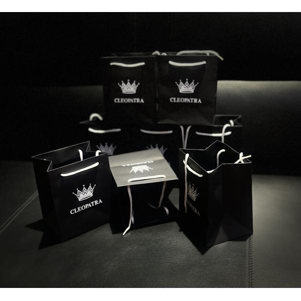 Customized Black Jewelry Paper bags