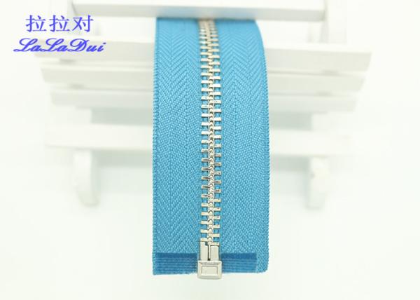 20 Inch Metal Separating Zipper For Doll Clothes 5# Open End Black Jacket Zipper