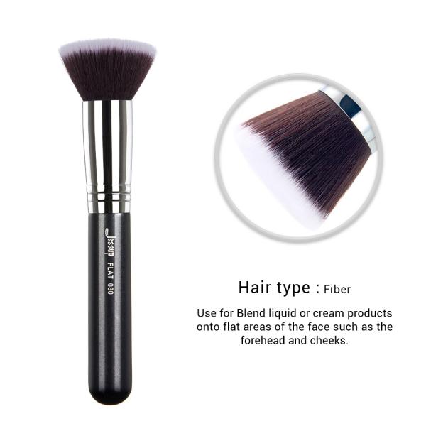 Jessup Shed Resistant Individual Makeup Brushes Flat Head For Face