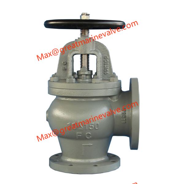 JIS F7308 MARINE CAST IRON ANGLE VALVE 10K 2
