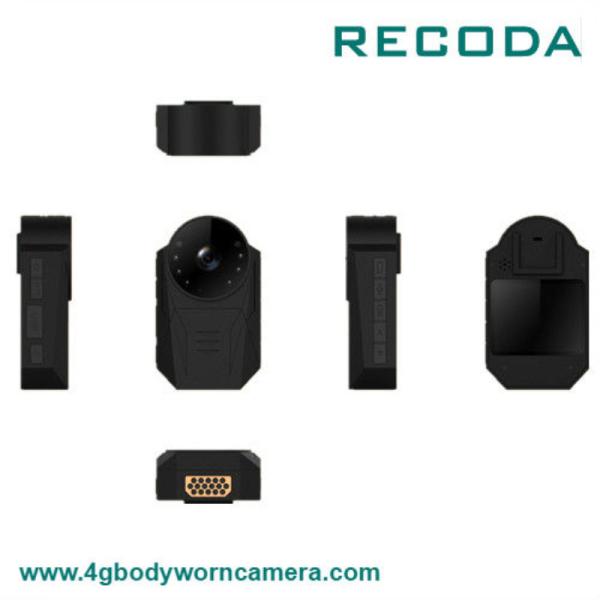 Removeable Battery Body Worn Video Camera 1080P Resolution GPS Waterproof IP67