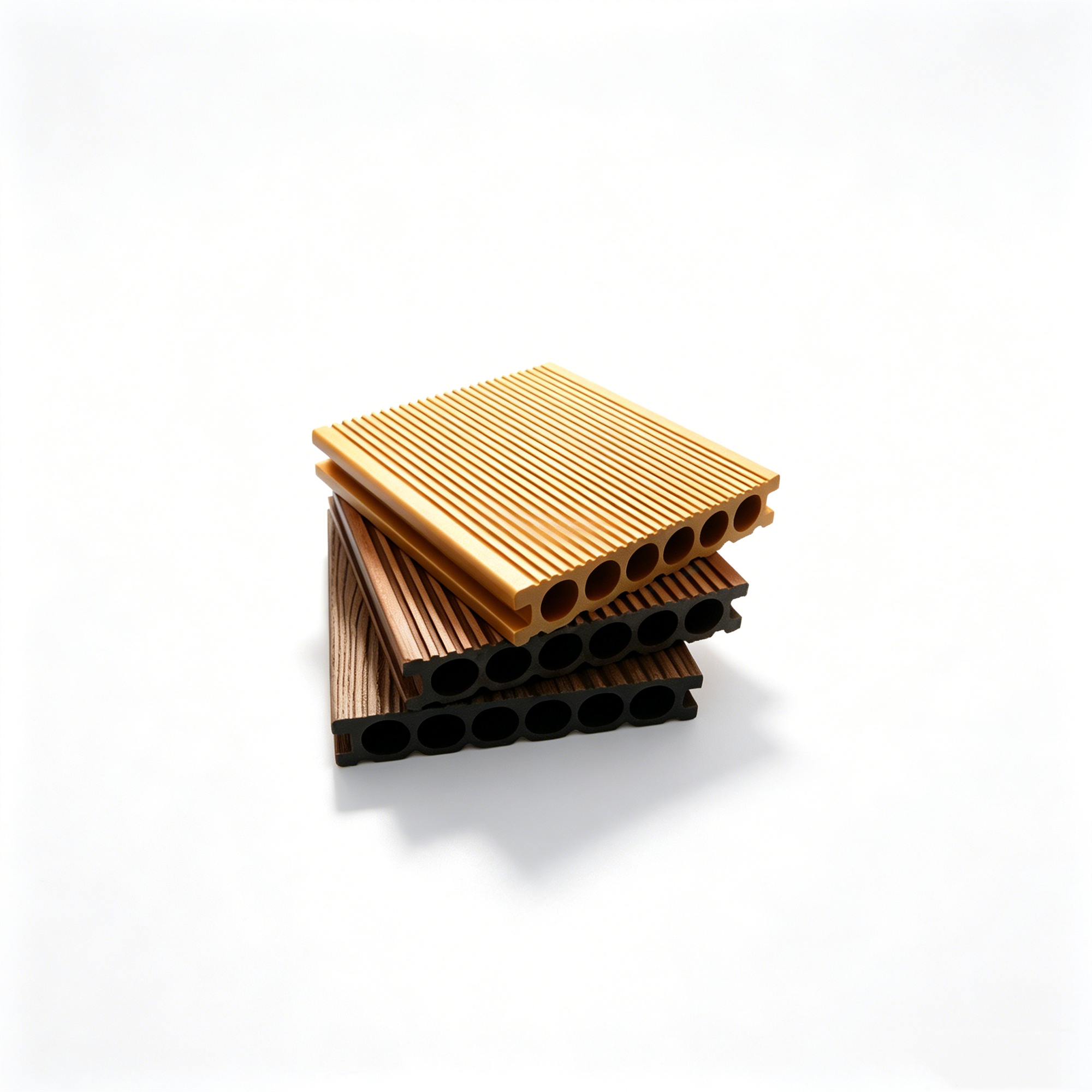 Hollow WPC Decking 140x25mm First Generation Anti Slip Composite Outdoor Flooring Garden