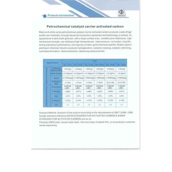Acid Wash 99.9% Purity Coconut Shell Activated Carbon for Catalyst Carrier and Petroleum Additives
