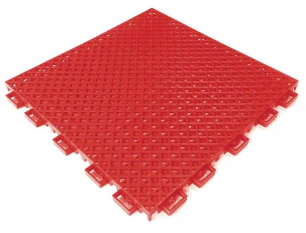 Eco - Friendly Interlocking PVC Flooring , Flexible PVC Garage Floor Tiles Soft