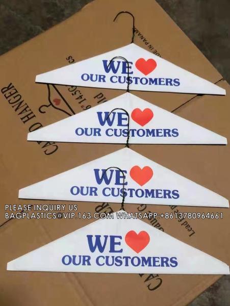 Wire Cape Hangers For Dry Clean We Love Customer Paper Hangers For Cloth, Laundry Store supplies, Dry cleaner