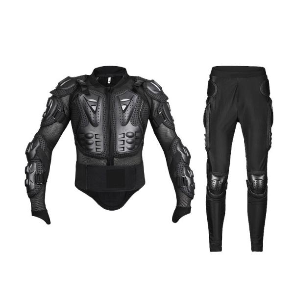 Ergonômico preto motocicleta desportiva equipamento de corpo logotipo personalizável e anti-impacto PE conchas