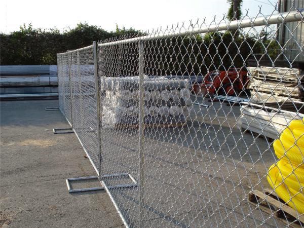 chain link temporary construction fence panels 6FT X 10F Mesh 2 3/8  x 2 3/8 ( 60mm x 60mm ) x 12 gauge wire