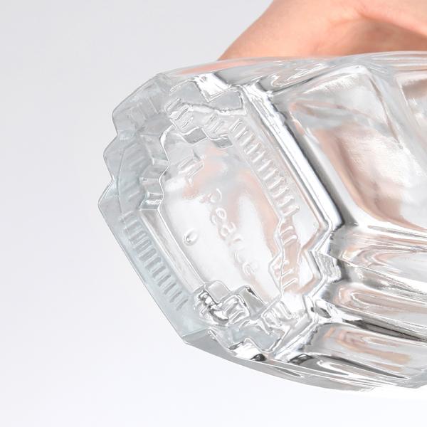 Botella de vidrio cuadrado para vino Brandy Vodka Whisky hecho de vidrio sano sin plomo