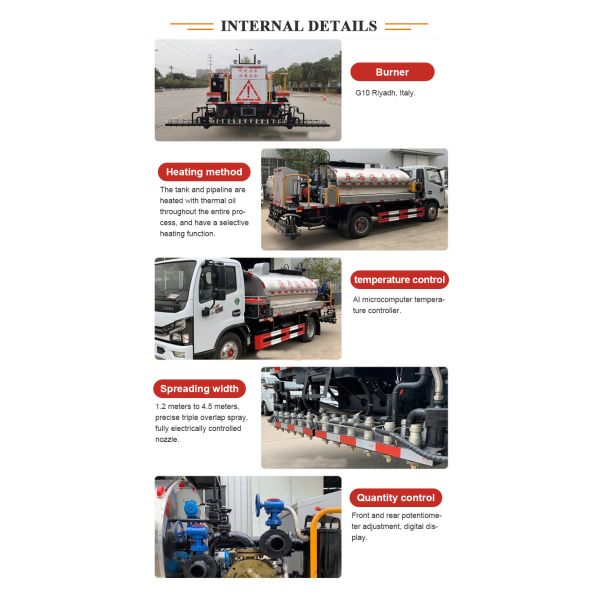 Spreader Width Small Bitumen Sprayer Truck Water Tanker Truck Intelligent Asphalt Distributor
