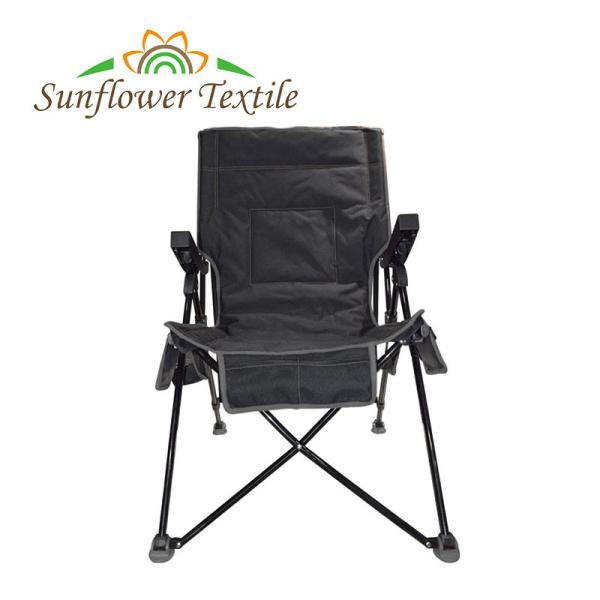 Portable Adjustable Folding Camping Chair Oxford Cloth Fabric Outdoors With Armrest