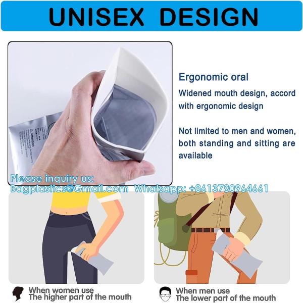 Emergency Urinal Bag, Pack Portable Camping Pee Bags, Travel Pee Bags, Traffic Jam Emergency Portable Urine