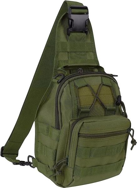 Tactical Shoulder Sling Bag Small Outdoor Chest Pack For Men Traveling, Trekking, Camping, Rover Sling Daypack