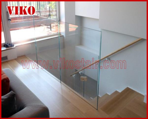 Double Steel Plate Staircase VK27S ,Stainless Steel,Power Coated,Wooden ，Beech Tread,Carbon Steel Stringer,