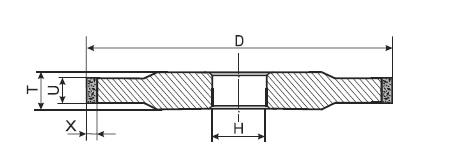 Synthetic Industrial Diamond Grinding Wheels , Nickle Bond Mini Diamond Grinding Wheel