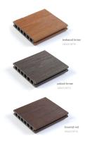 WPC Outdoor Tile 3D Rebocado Madeira Plástico Composite Decking para Jardim